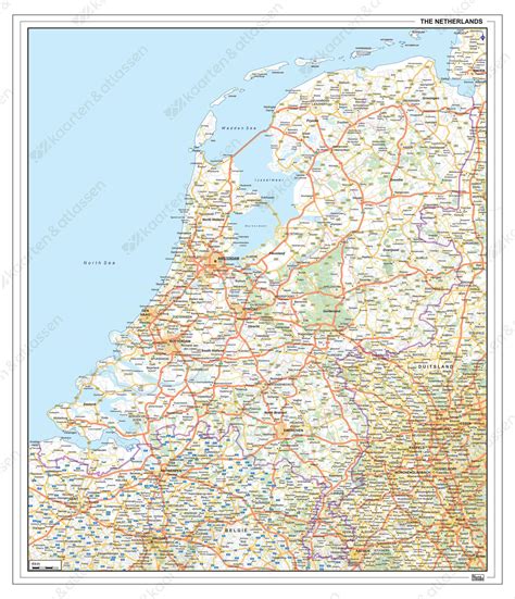 Digitale Wegenkaart Nederland 1372 Kaarten En Atlassennl