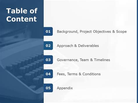 Table Of Contents Template Ppt Free Printable Templates