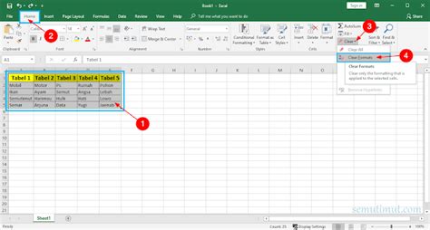 Cara Menghapus Sheet Di Excel Sekaligus Satu Manfaat