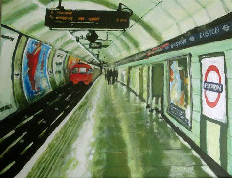 Euston Underground Station Painting By Paul Mitchell