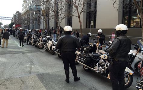 Sfpd Motorcycle Unit Escorts Former Chief Greg Suhrs