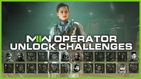all operator unlock challenges in modern warfare 2 how to unlock mw2 operators youtube