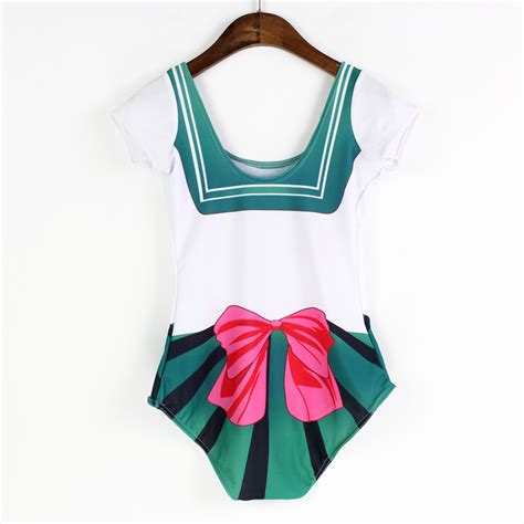 2021 2015 Womens Sexy Bikini Swimsuit Cosplay Sailor Moon Print Costume