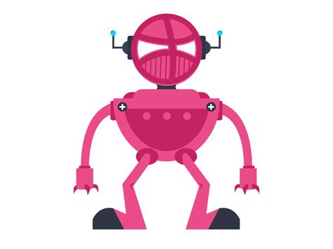 Robot Dribbble Illustration 2 By Dhruv Chauhan On Dribbble