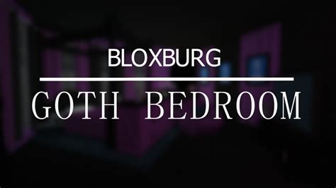 Goth Bedroom Bloxburg Speedbuild Roblox Youtube