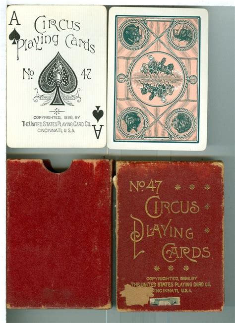 Circus Playing Cards 1896 Vintage Playing Cards Cards Print