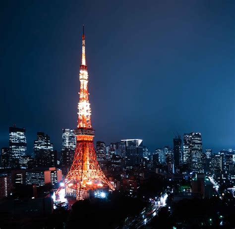 2460x2400 Tokyo Tower At Night 2460x2400 Resolution Wallpaper Hd City