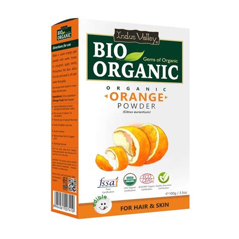 Indus Valley Organic Orange Peel Powder Citrus Aurantium For Oil