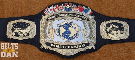 United Wrestling Network World Championship Belts By Dan