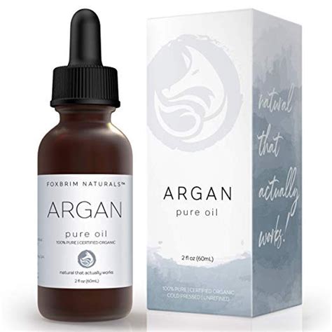 Foxbrim Pure Organic Argan Oil For Hair Skin Face And Nails 100 Natural From Morocco Virgin