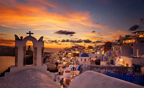 Santorini Sunset Santorini Sunset Greece Travel Greek Islands