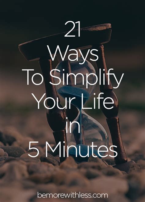 21 Ways To Simplify Your Life In Five Minutes Project 333 Bloglovin