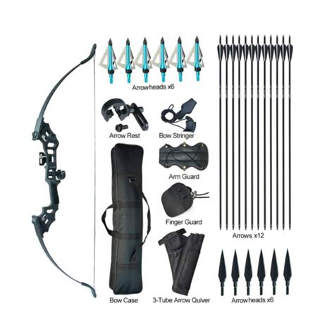 Our 30 50lbs Archery Takedown Recurve Bow Kit Arrows Hunting Target