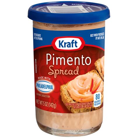 Kraft Pimento Spread With Philadelphia Cream Cheese 5 Oz Jar