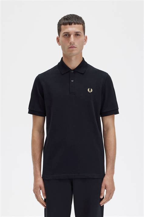 Fred Perry Reissues Twin Tipped Polo Shirt Black Gold Ph