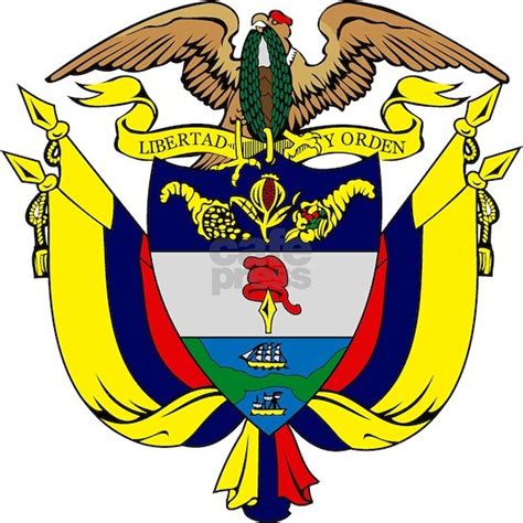 Colombia Coat Of Arms Sticker Rectangle Colombia Coat Of Arms