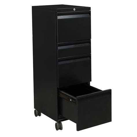 Teknion Used 4 Drawer Mobile Vertical File Black National Office