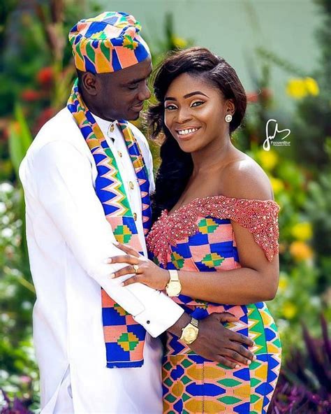African Traditional Wedding Pictures Couple Traditional Attire