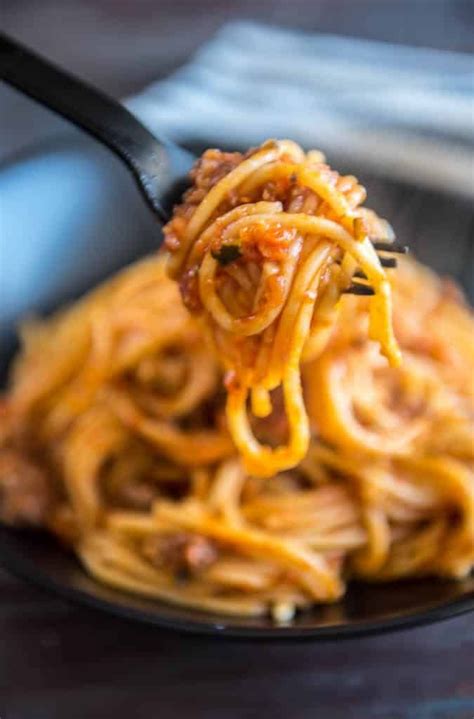 Veggie Packed Instant Pot Spaghetti With Meat Sauce Recipe