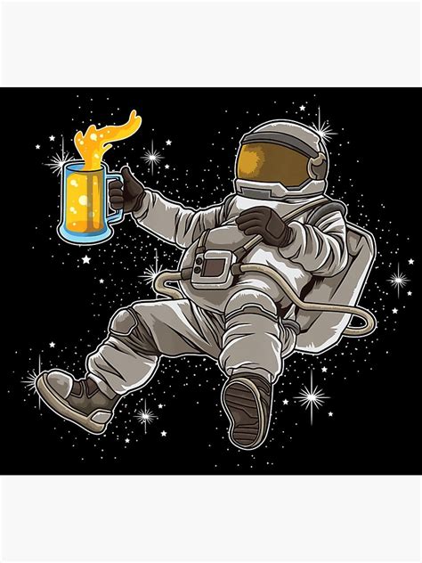 Astronaut Drinks Beer In Space Science Fiction Brewery Photographic