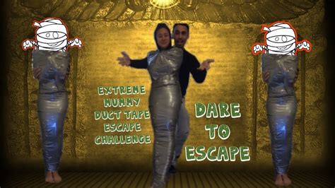 Mummy Duct Tape Escape Challenge Youtube