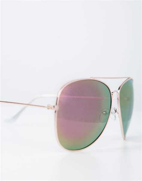 Mirrored Aviator Sunglasses Aviator Sunglasses Womens Sunglasses