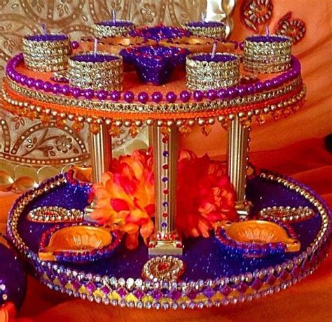 Well you're in luck, because here they come. Mehndi wedding trays/thaals by Candletastic on Etsy ...