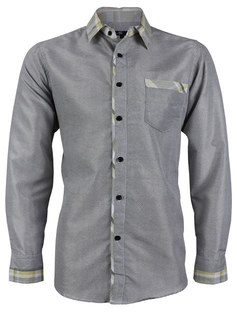 Lw Mens Western Button Up Long Sleeve Designer Dress Shirt Ly125 5