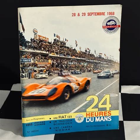 Le Mans Hours Heures Original Race Programme Gulf Ford Gt Rodriguez Picclick