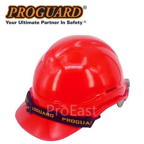 8 point moulded shock absorbing system. Proguard HG1-PHSL Advantage Safety Helmet Red (Sirim ...