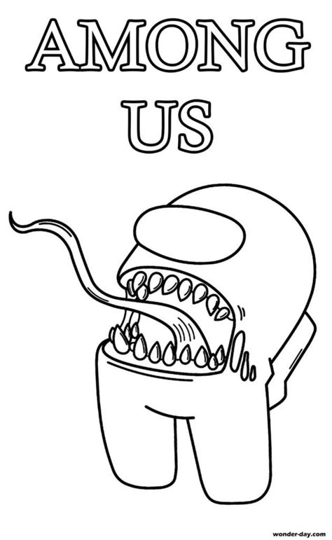 Among Us Coloring Pages Imposter Killing Coloring Page Blog