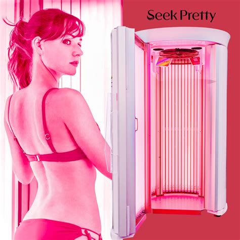 New Commercial Hybrid Tanning Bed Stand Up Sunbed Red Light Tanning Booth