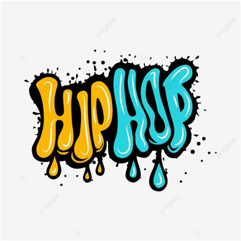 Typography Graffiti Hip Hop Letters Vector Typography Graffiti Hip