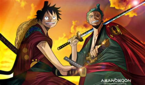 One Piece Chapter 912 Zoro And Luffy Back Basil By Amanomoon Luffy