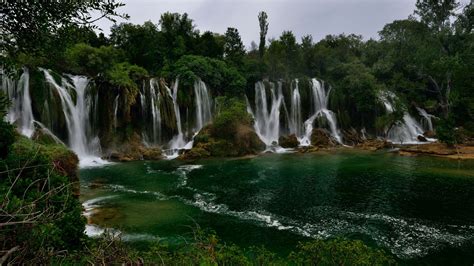 Kravice Waterfall Bosnia And Herzegovina Wallpaper Nature Wallpapers