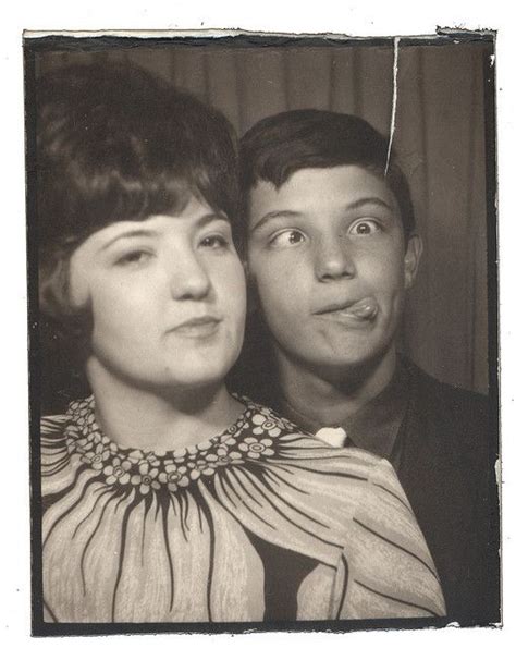 Vintage Photo Booth Photo The Face Thats Going To Make Her Want To