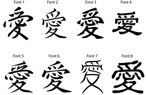 Ai Kanji For Love Chinese Symbol Tattoos Kanji Symbols Love Symbols