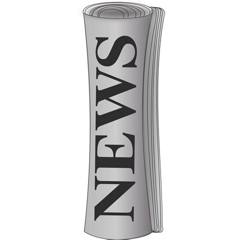 Free Clipart Rolled Up Newspaper Image 13638