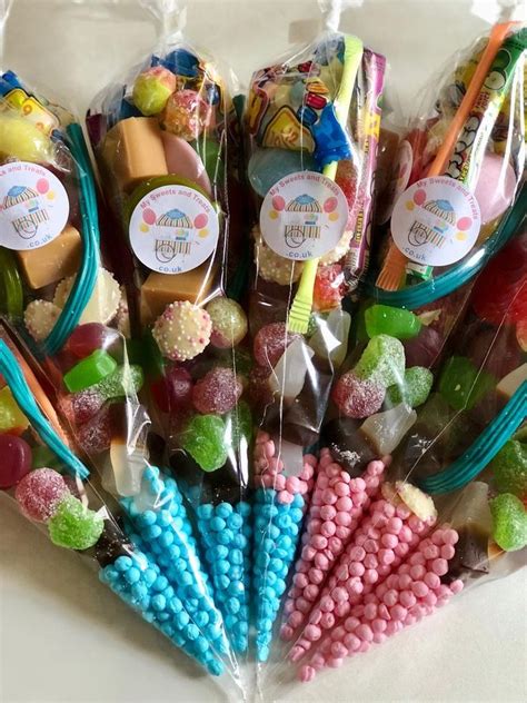 Pre Filled Sweet Cones Pick N Mix Sweet Party Bags Happy Etsy Sweet