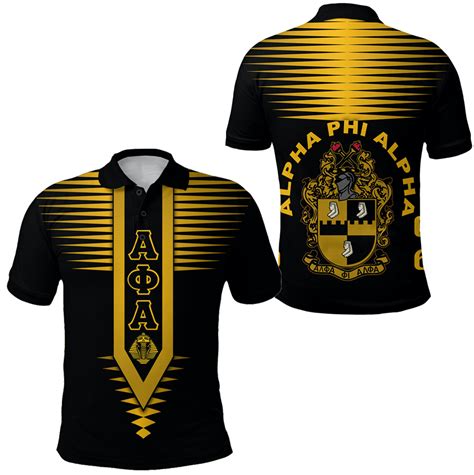 Alpha Phi Alpha Fraternity Polo Shirt Original Style Black Queen