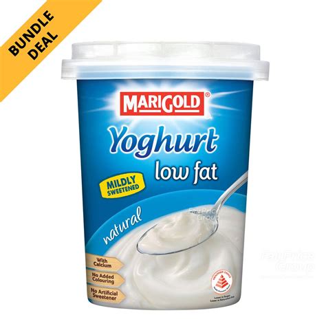 Bundle Marigold Low Fat Yoghurt Natural Ntuc Fairprice
