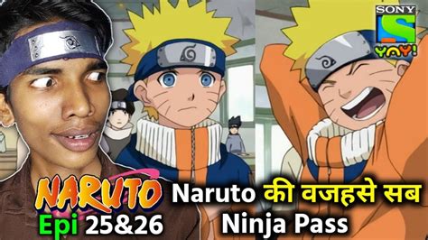Naruto Episode 25 And 26 In Hindi Sony Yay Review Naruto हुआ Exam में
