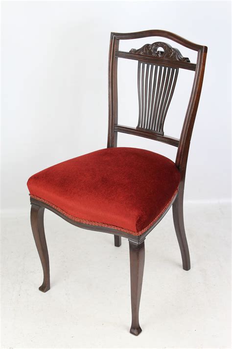 Date of manufacture declared on all antique armchairs. Antique Edwardian Mahogany Dressing Table Chair