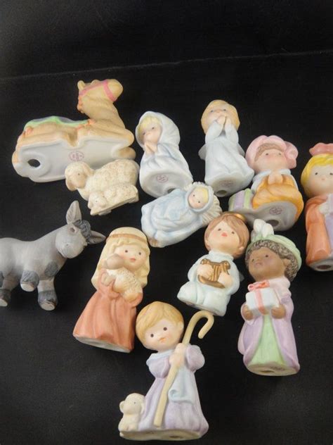 Nativity Set Heavenly Blessings Avon 12 Pieces Porcelain Etsy