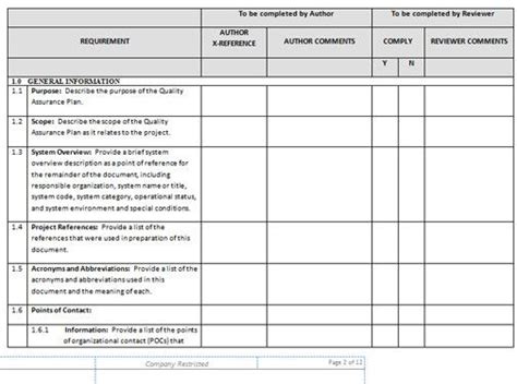 Quality Assurance Template Excel Excel Templates