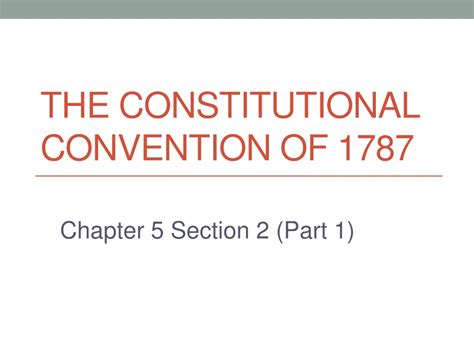 Ppt The Constitutional Convention Of 1787 Powerpoint Presentation