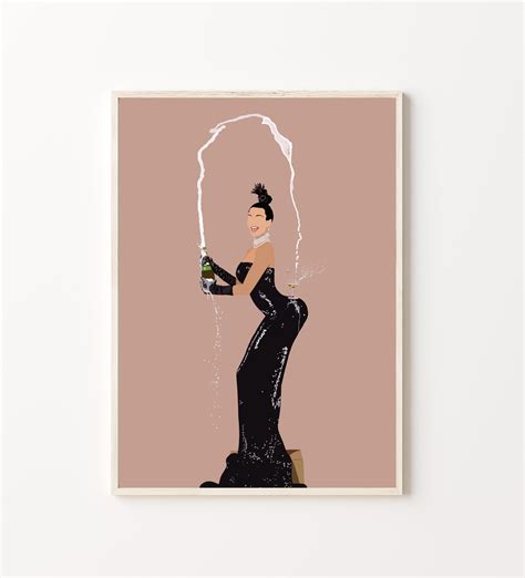 Kim Kardashian Champagne Paper Cover Magazine Hight Quality Etsy Uk