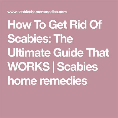 How To Get Rid Of Scabies The Ultimate Guide That Works Scabies