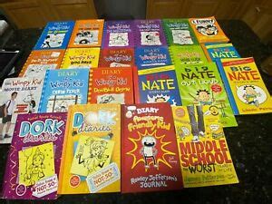 49 list price $14.99 $ 14. Lot Of 22 Books Diary of a Wimpy Kid Big Nate/dork Diaries ...