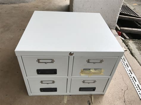 Photo about blank file dividers inside a filing cabinet with copy space. 4 Drawer Steel Card Index Filing Cabinet